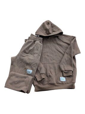 Comfrt Affirmation Hoodie and Straight Leg Pants Teddy Size Medium Unisex